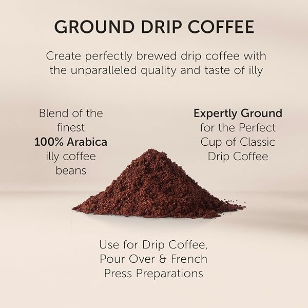 ILLY ARABICA SELECTIONS BRASILE – CERRADO MINEIRO GROUND COFFEE, REGENERATIVE AGRICULTURE COFFEE, 8.8OZ (PACK OF 1)