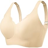Womens Wireless Bras Comfortable No Underwire Bralettes Full Coverage Everyday Bras