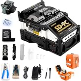 SENDUN Fiber Optic Fusion Splicer with OPM and VFL, Six Motor Core Alignment Fiber Splicer Machine with 7200 mAh Battery &amp; 4.3-inch Touch Screen, Astonishing Fast 5s Splicing &amp; 11s Auto-Heating, SD-9C