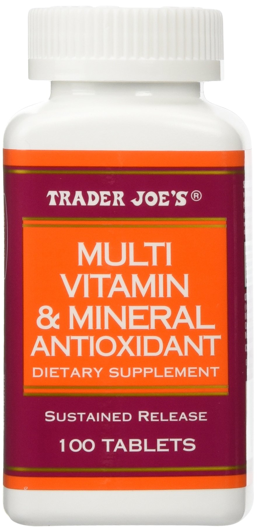 Trader Joe's Women's Formula Multivitamin & Mineral, 100tablets Health & Personal Care