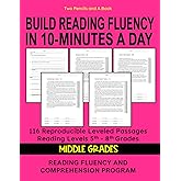 Build Reading Fluency in 10 Minutes a Day 116 Reproducible Leveled Passages Reading Levels 5th-8th Grades (Ten Minute Timed Reading Fluency)