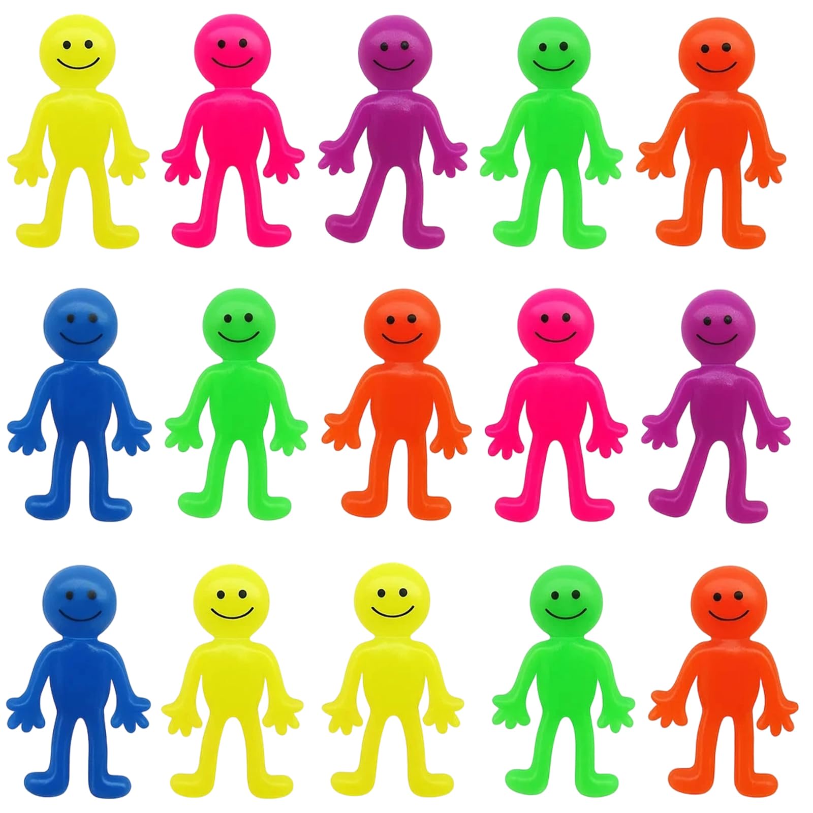 24 Pcs Stretchy Toys, Stretchy Men, Sticky Men, A Sticky, Stretchable, Slimy, Gooey Texture, Toy For Stress Anxiety Relief, Great Party Favours, Stocking Fillers, Colorful And Interesting Colors