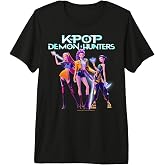 Kpop Demon Hunters Huntrix Heroic Poses Group Shot Premium Tri-Blend T-Shirt