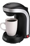Kitchen Selectives CM-688 1-Cup Single Serve Drip Coffee Maker, Black