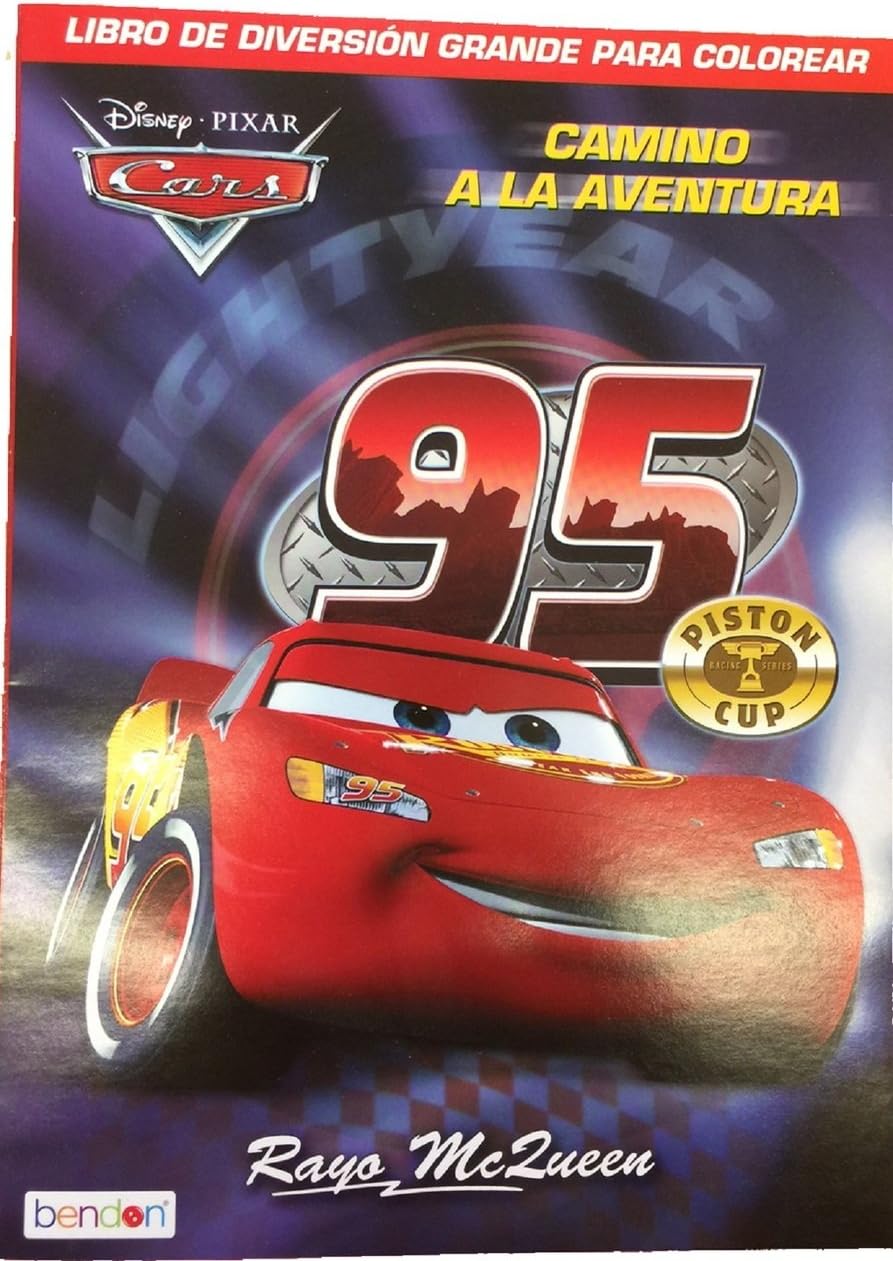 Cars Spanish 96 pg. Coloring Book -"Camino A La Aventura"