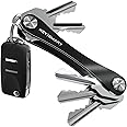 KeySmart Extended - Compact Key Holder and Keychain Organizer (up to 8 Keys, Black)