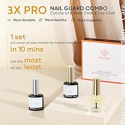 modelones Cuticle Protectors Set,15 ml Gel Top Coat