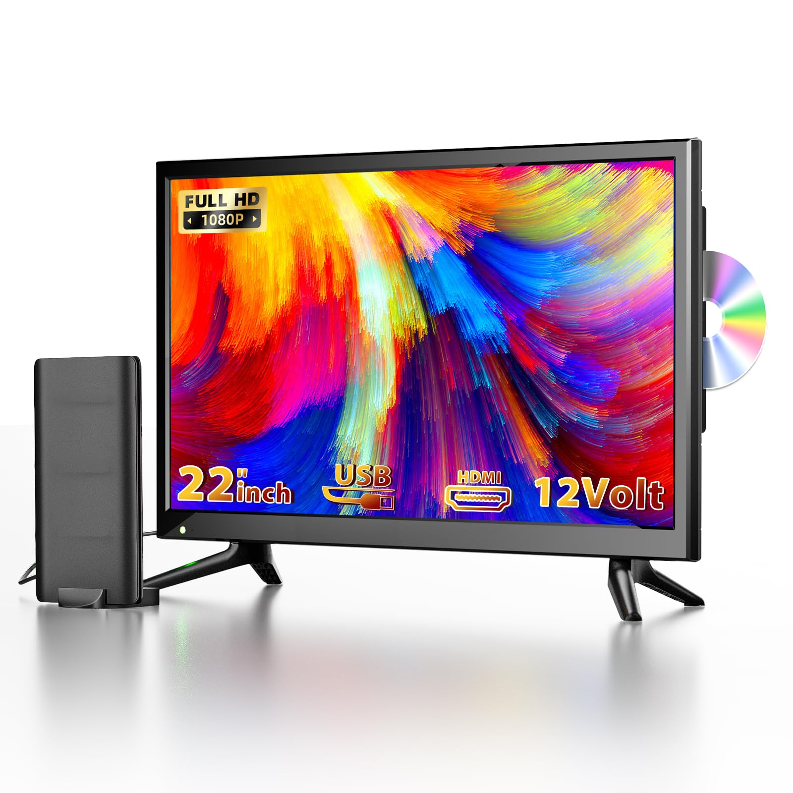 Desobry 22 Inch Mini TV with Built-in DV...