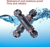 CESFONJER IP68 Waterproof Wire Connector 2/3 Pin Cable Coupler 5-13mm Diameter view 3