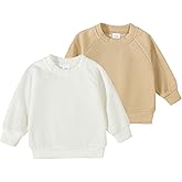 Infant Baby Boy Girl Knit Shirt Sweater 2 Pack Lightweight Crew Neck Knitted Pullover Sweaters Fall Winter Clothes