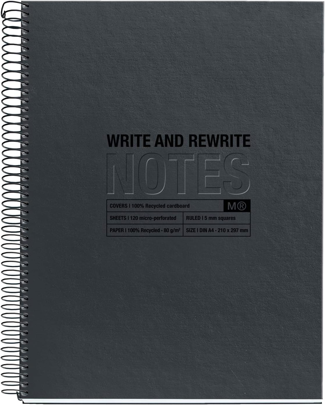 MIQUELRIUS Notebook Horizontal A4 Black