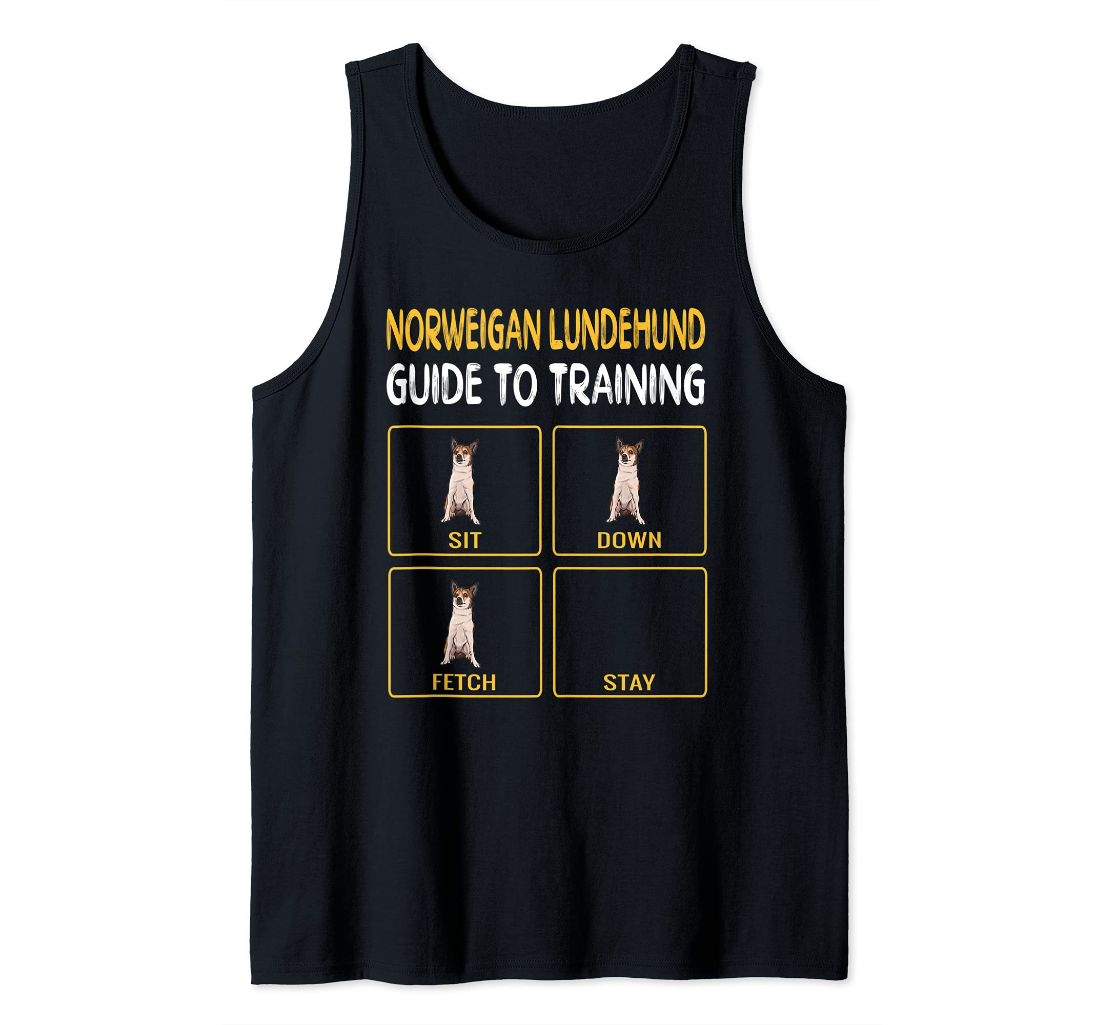 Funny Norwegian Lundehund Guide To Training Dog Obedience Tank Top
