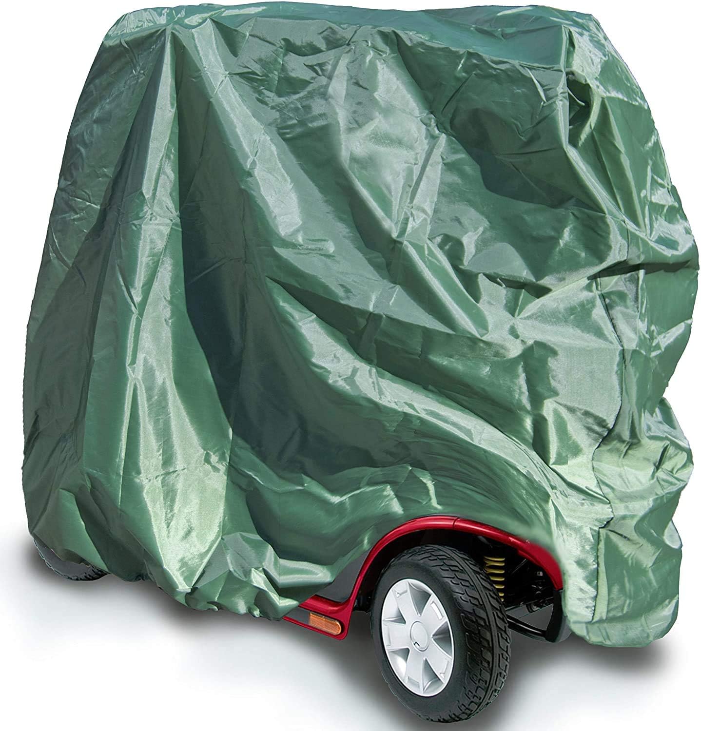 Waterproof Mobility Scooter Cover Large 147x71x140cm, Durable Lightweight 120D Fabric with Magnetic Clips & Drawstring