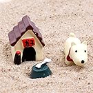 Miniature Garden Decor - 3 Pieces Set Cute Resin Dog World Ornaments Accessory Resin Craft Figurines & Miniatures for Home Garden Decoration- Miniature Fairy Garden Décor
