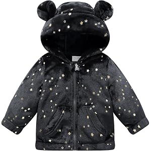 Mokitoni Baby Girl Zipper Coat Toddler Boy Winter Fleece Jacket Infant 0-6 Months Clothes