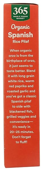 365 BY WHOLE FOODS MARKET, ORGANIC SPANISH RICE PILAF, 6.1 OUNCE