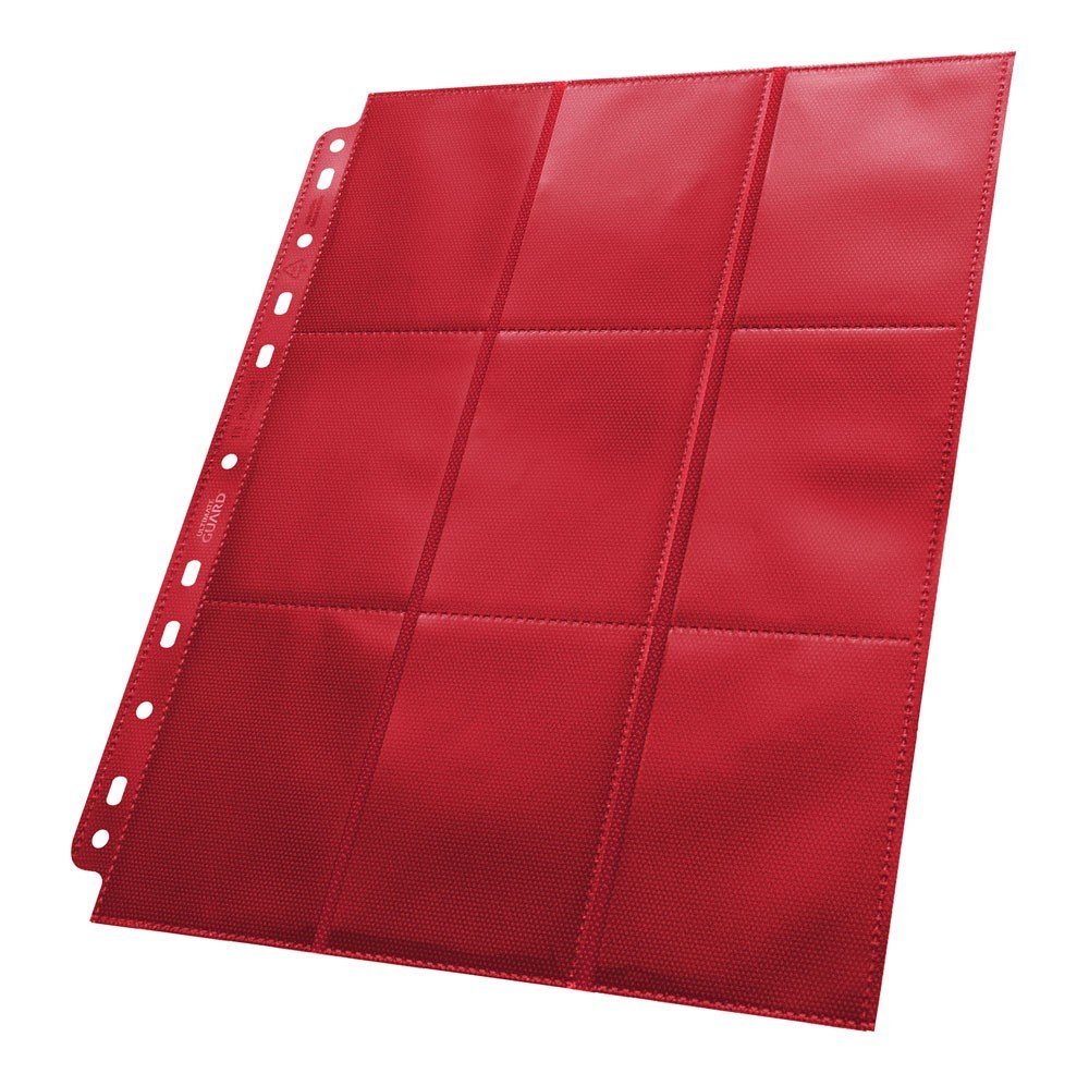 Ultimate Guard 18-Pocket Side Loading Pages (50-Pages, Red)
