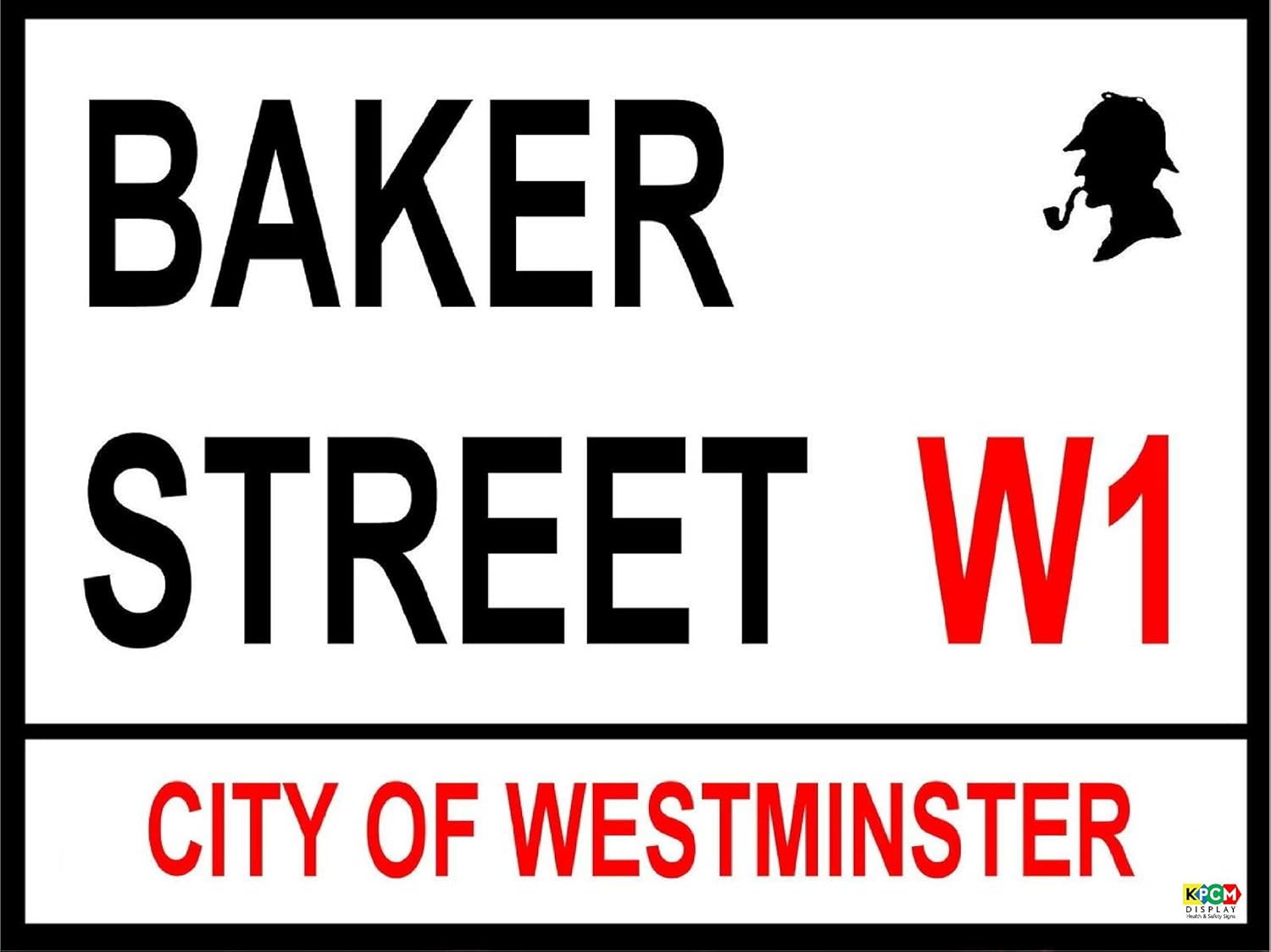 LONDON STREET SIGN BAKER STREET Self adhesive sticker 300mm x 200mm