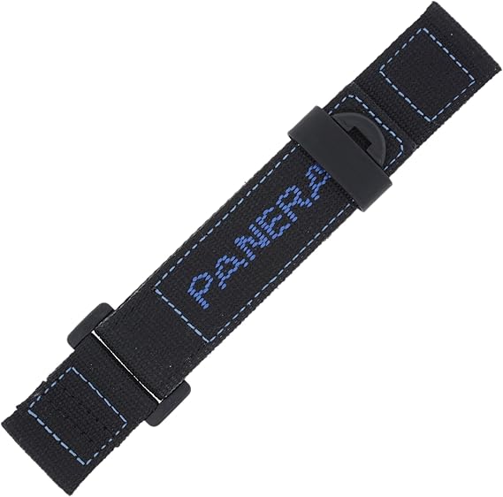 Panerai 24 mm, Color Negro y Azul Velcro Correa de Reloj de ...