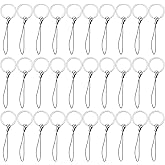 Sunmns Split Key Chain Rings with Nylon Lanyards Cord for USB Flash Drive, MP3, MP4, Key Finder and ID Card Badge, 30 Pack