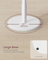 VASAGLE Coat Rack Solid Wood Freestanding 8 Hooks Hall Tree Cloud White view 6
