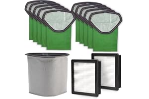 848 STORE 6QT Kit – Compatible for ProTeam Vacuum Parts – Includes 10 Units Vacuum Bags, 1 Cloth Vacuum Bag, 2 Filters – Compatible with Pro Team Vacuum Parts & Accessories