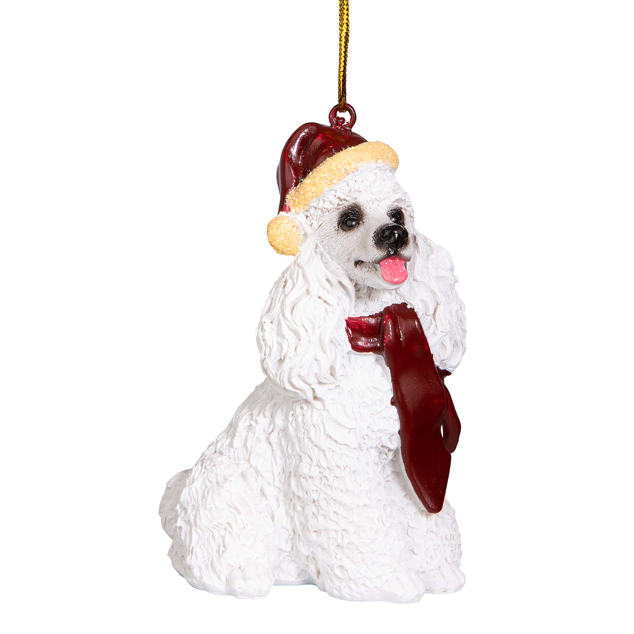 Christmas Ornaments - Xmas White Poodle Holiday Dog Ornaments - Christmas Decorations โ image 1