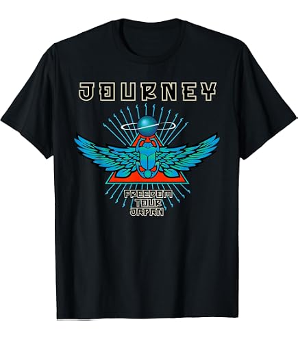 Amazon.com: Journey Men's Frontiers Tour T-Shirt, Black, Small