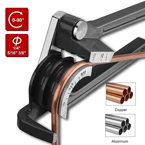 thumbnail image 2 of 3-in-1 Manual Tube Bender For 1/4, 3/8, 1/2 Inch Copper & Aluminum Tubes – HVAC & Repair Tool 2 of 9