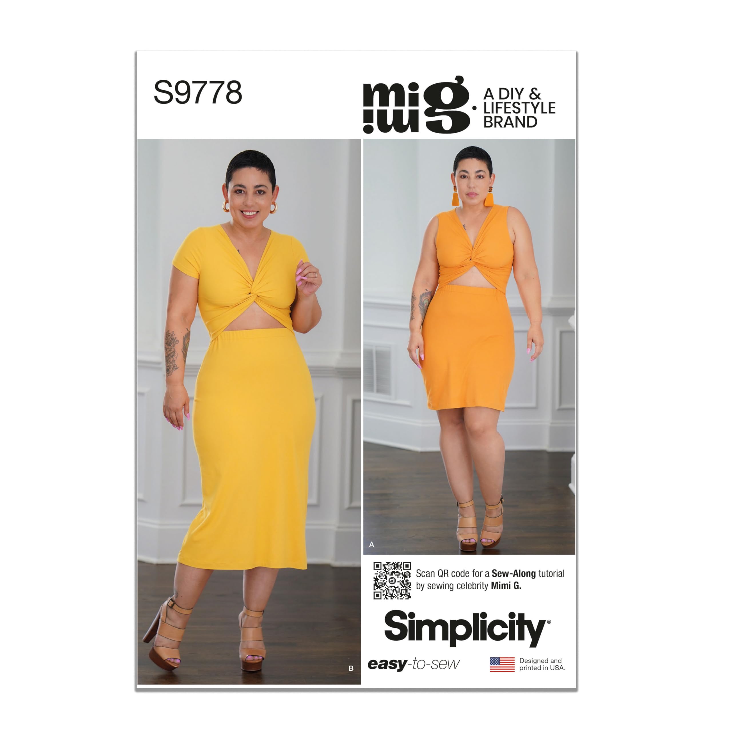 SIMPLICITY SS9778K5 Misses' Knit Dress in Two Lengths by Mimi G Style K5 (8-10-12-14-16)