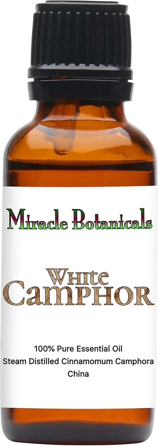 Miracle Botanicals White Camphor Essential Oil - 100% Pure Essential Oil - Therapeutic Grade - 30ml