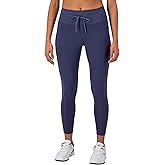 Champion Women's Leggings, Soft Touch, Moisture Wicking, Drawcord Leggings for Women, 25"