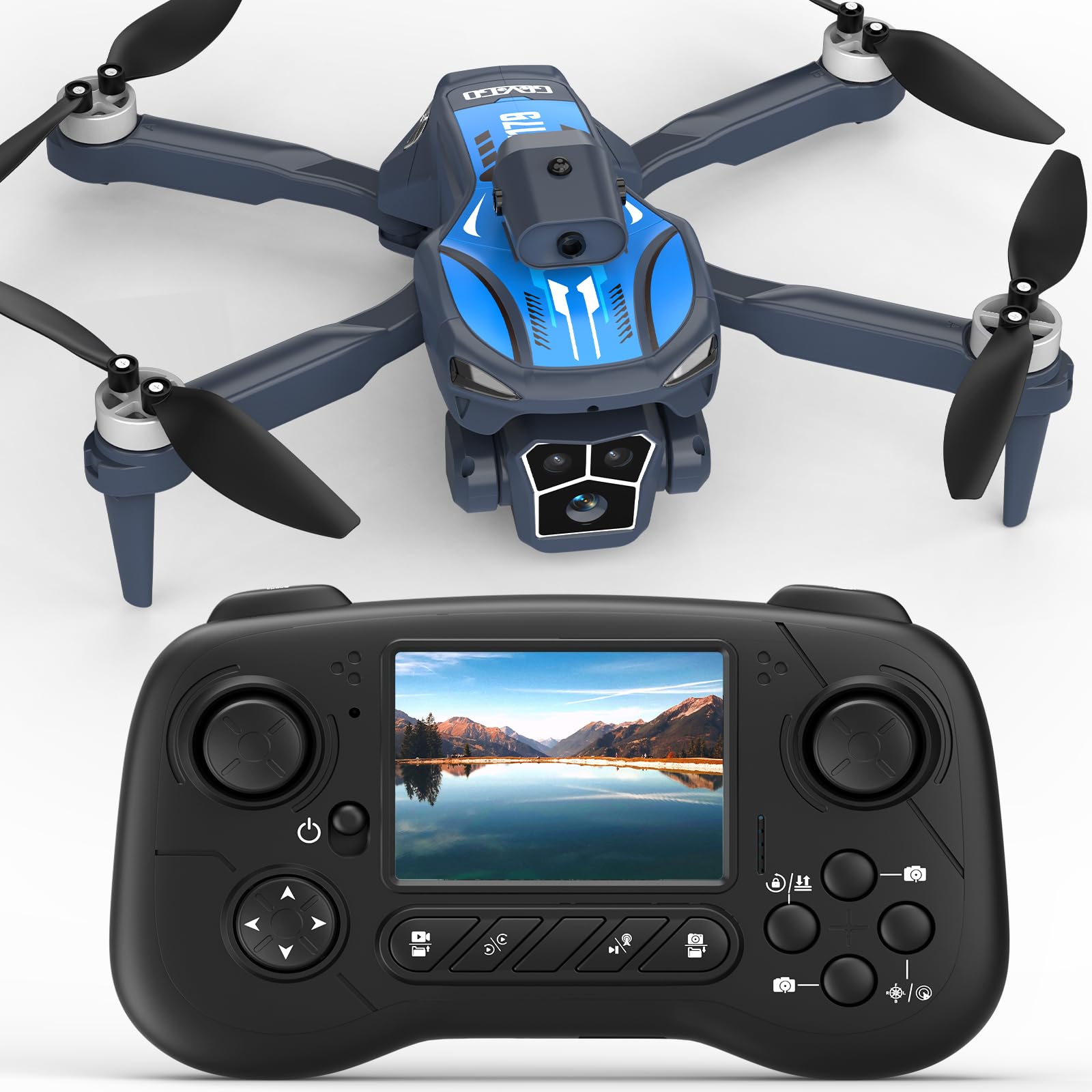 F179 Drone with 1080P Camera, Brushless Motors, Obstacle 7x6x2 inches, black