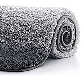 KMAT Bathroom Rugs Bath Mat 20x32 in,Luxury Soft Shaggy Microfiber Door Mat Shower Rug, Machine Washable Throw Rugs Non Slip 