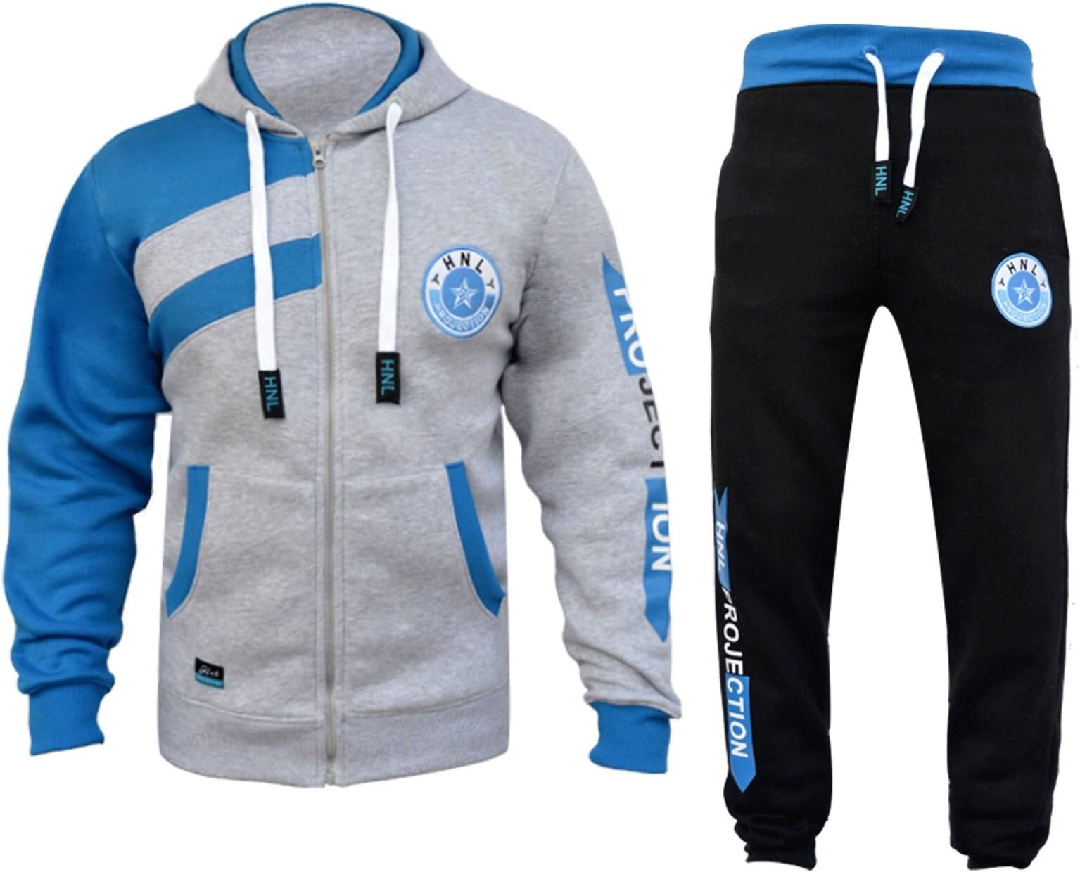 Star Trendz Mens Tracksuit Joggers Sweatshirt Hoddie Zip Up Top Jog Pants Cuffed Trouser Bottoms Sports Pants HNL Projection
