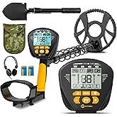 Higher Accuracy Metal Detector for Adults: 2026 Latest Professional Gold Detector with Backlit LCD, Advanced DSP Chip, IP68 Waterproof 10" Large Coil, Portable &amp; Lightweight, Gifts for Men Fathers Dad