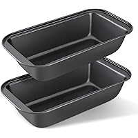 KITESSENSU Bread Pan, Nonstick Loaf Pan with Easy Grips Handles, Carbon Steel Loaf Pans for Baking, Bread Pans for Homemade B