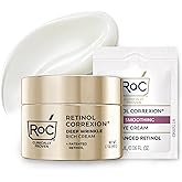 RoC Deep Wrinkle Rich Cream, Fragrance Free, Daily Anti-Aging Firming Cream For Persistent Dryness & Younger-Looking Skin For Women & Men, With Line Smoothing Eye Cream Packette, 1.7oz