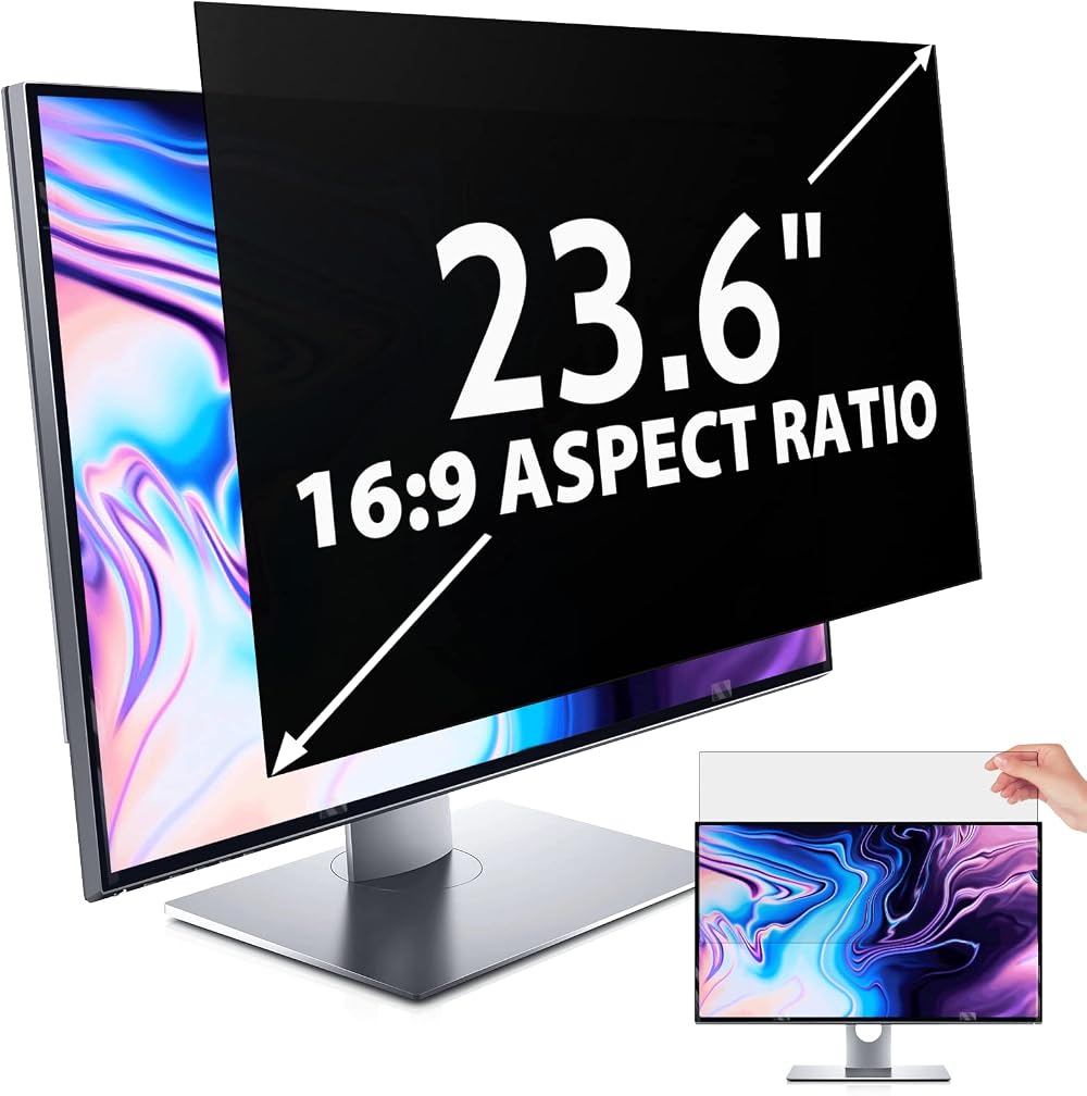 IPROKKO 23.6 Inch Privacy Screen Filter 16:9 Anti Blue Light Glare Matte/Glossy