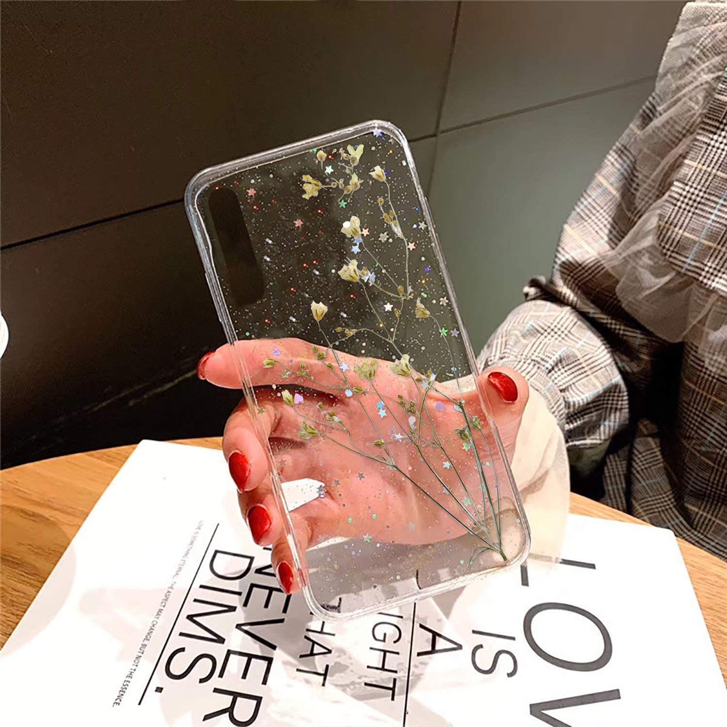 KC Love Flower Case Soft Clear Flexible Floral Dried Amazon.in