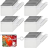 Tobeelec 30 Pcs Sublimation Blank Small Coin Canvas Makeup Bags Bulk Cosmetic DIY Craft Pouch with Zipper Coin Purse Pencil Pouch Travel Toiletry Organizer (White)