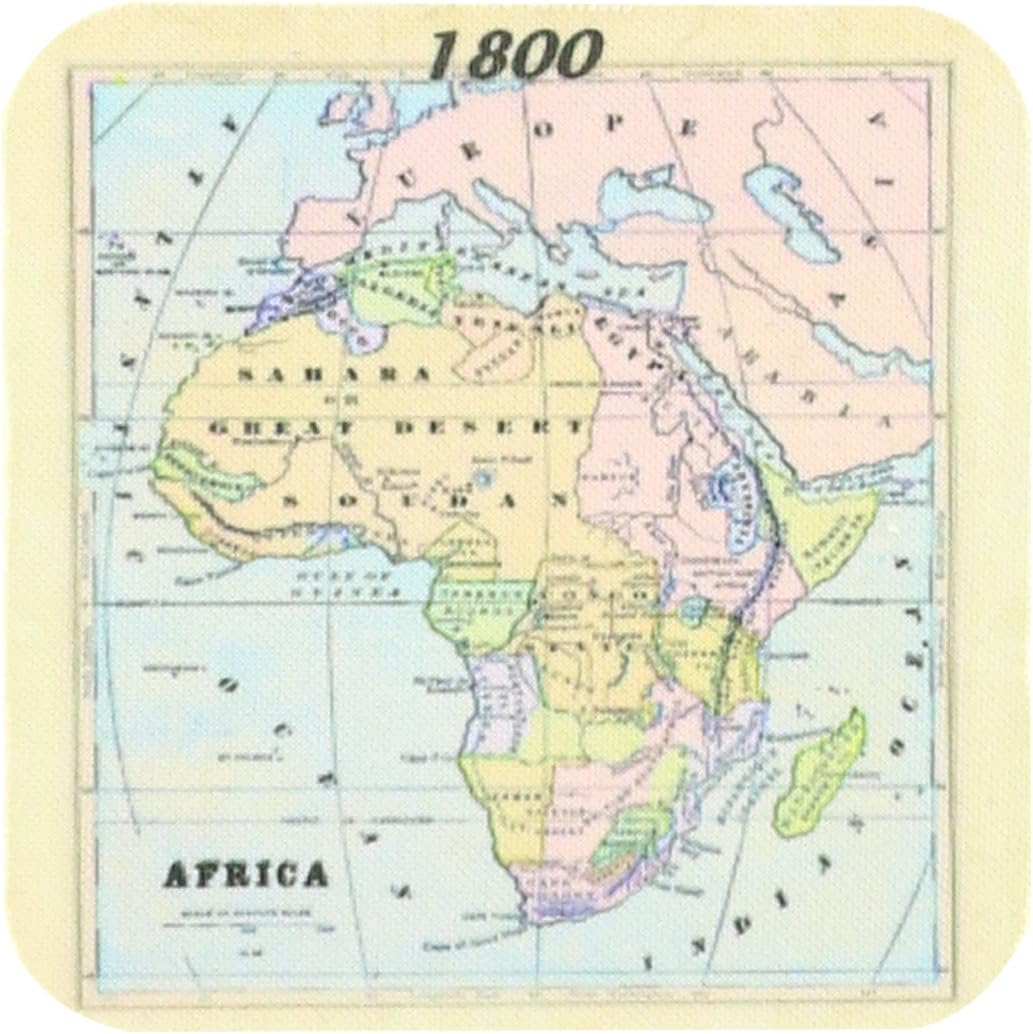 Amazon Com 3drose Cst 2 Old Map Of Africa Soft Coasters Set Of 8 Home Kitchen