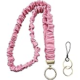 Jusen Badge Lanyard for Keys,Long Neck Strap with Metal Hook for ID Badges,Cute Keychain Lanyard for Women Men