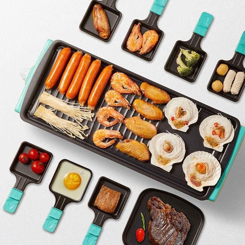 review Electric Table Top Teppanyaki Grill Griddle Indoor/Outdoor Hotplate Cooker Grill Table Hot BBQ Plate for Kitchen Dinner Party Camping Festival Cooking,Color:Package 1 YZPDD (Color : Package 3)