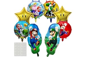 XIANGSUSHIJIE 8 Pcs super Birthday Party Balloons Decoration Gifts for Boys brothers