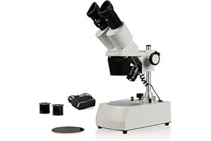Parco Scientific PST-234-10L-ES2 ES2 Binocular Stereo Microscope, WF10x and WF20x Eyepieces, 2X, 3X and 4X Objectives, 20x, 3