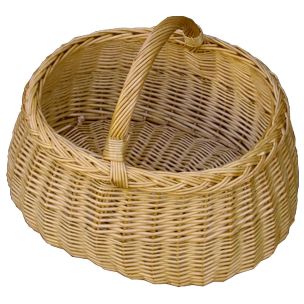 Red Hamper Deluxe Car Shopping Basket, Wicker, Brown, 36 x 44 x 21 cm