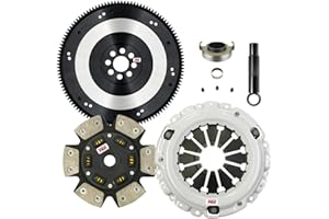 ClutchMaxPRO Performance Stage 3 Clutch Kit with Chromoly Flywheel Compatible with Acura CSX RSX TYPE-S TSX ILX K20 Honda Accord Civic Si K20A2 K20A3 K20Z1 K20Z3 K24A 2.0L 2.4L (CP08137HDCLSF-ST3)