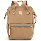 Himawari Large Travel Backpack with Laptop Compartment 17 Inch Roomy Doctor Bag College backpack for Women&Men-Not include USB Port (1882 Camel)