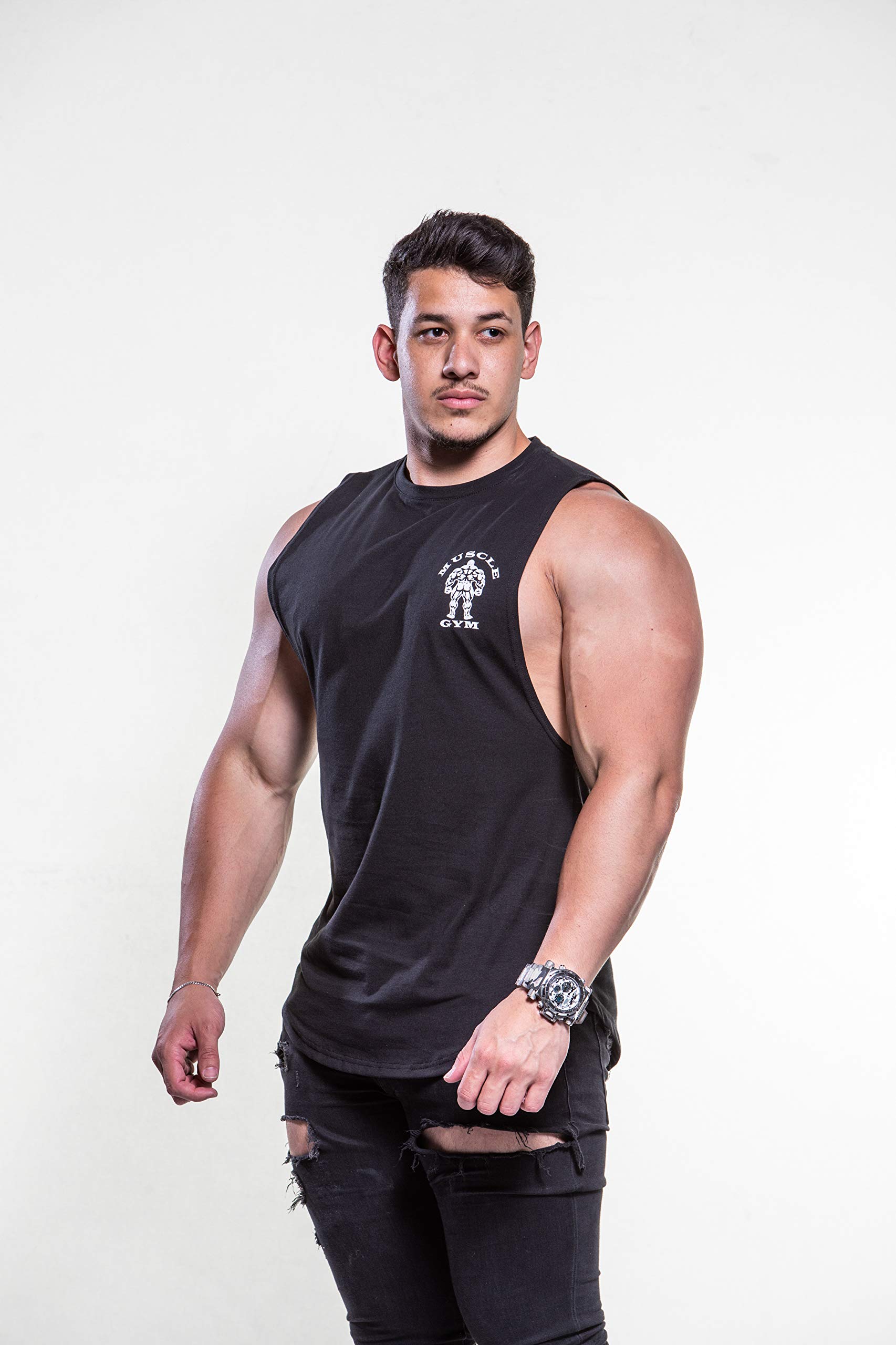 Buy MUSCLE GYM Mens Sleeveless T-Shirts 